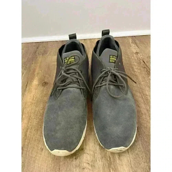 G-Star Raw Men's Hi-Top Suede Dark Gray Sneakers Size 12 Chukka Shoes - Picture 1 of 15